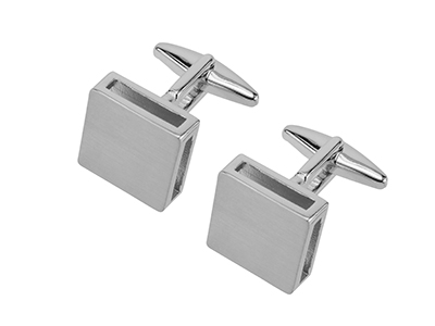 1475-23R1 Square Blank Classical Cufflinks