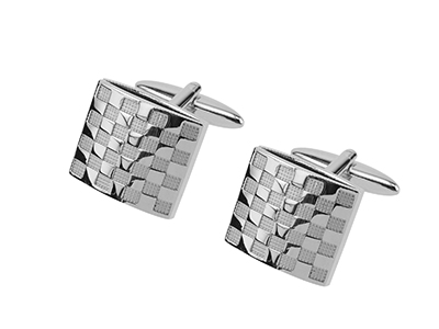 297-25R Square Custom Mens Cufflink