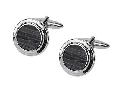 1874-12R Blank Wood Luxury Cufflink