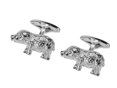 1872-16R Pig Cufflink