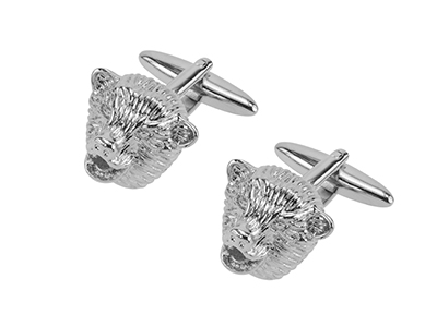 629-22R Rhodium Animal Jewelry Cufflink