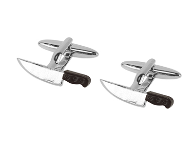 1871-1R Enamel Unique Novelty Knife Cufflinks