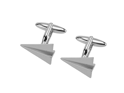 624-7R Paper Plane Cufflinks