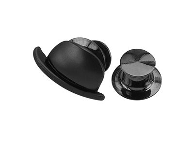 TP57-6GM Black Cap Hat Mens Lapel Pin
