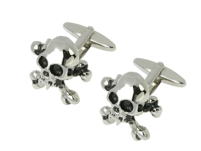 296-12R Skull Cufflinks