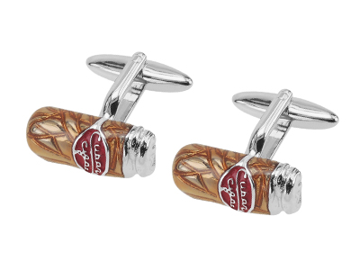 305-12R Novelty Suit Metal Gold Cufflinks