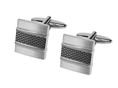 668-3RGM1 Metal Mens Cufflinks