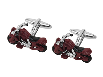 642-10R Motorcycle Cufflinks