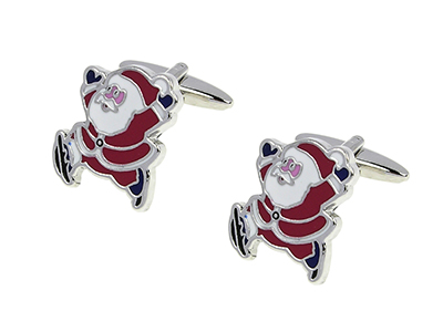 1451-14R Santa Claus Cufflinks