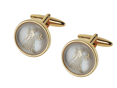 668-5G Twelve Constellations Virgo Cufflinks