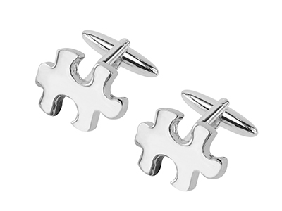 198-17R Novelty Jigsaw Cufflinks