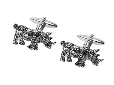 666-5R Rhinoceros Cufflinks