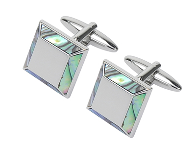 605-2R Luxury Gent Abalone Cufflinks