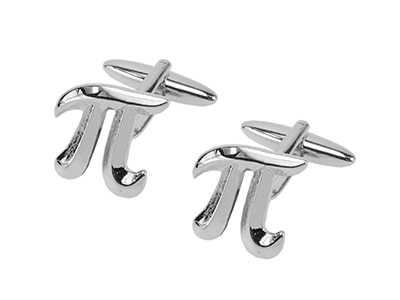 1869-23R Math Pi Cufflinks