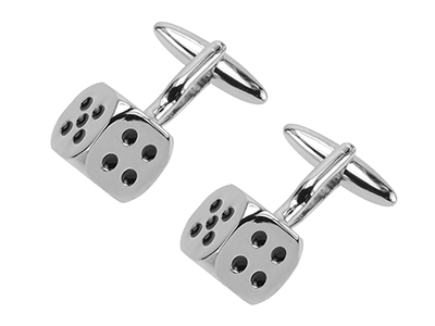 197-22R Dice Cufflinks