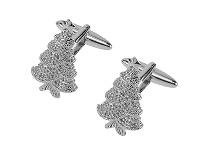 628-22R Christmas Tree Cufflinks