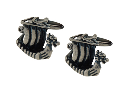 1871-5SA Viking Ship Cufflinks