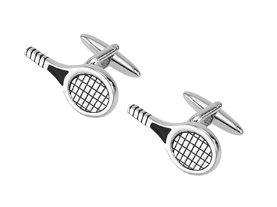 213-26R Tennis Racquet Cufflinks