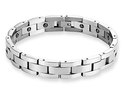 SSB0133R2 Stainless Steel Therapy Magnets Bracelet