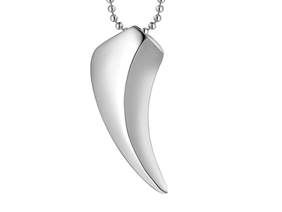 SSP0033R Wolf Tooth Stainless Steel Necklace