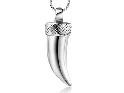SSP0048R Animal Tooth Stainless Steel Necklace