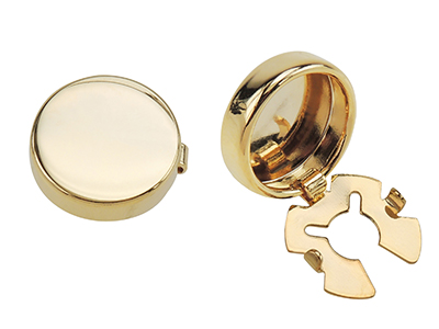 BC50-9G Gold Blank Button Covers